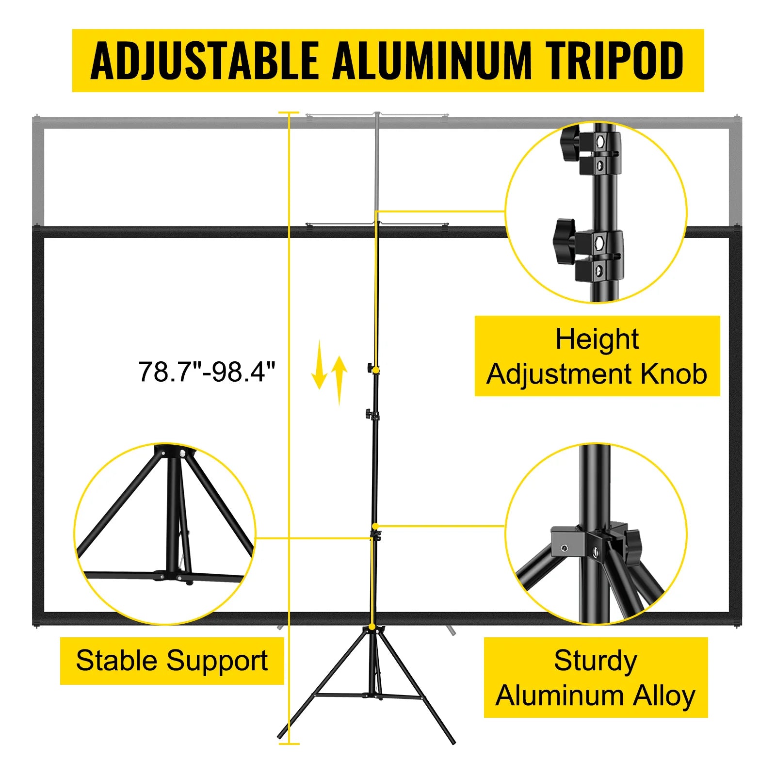TFV Tripod Projector Screen with Stand