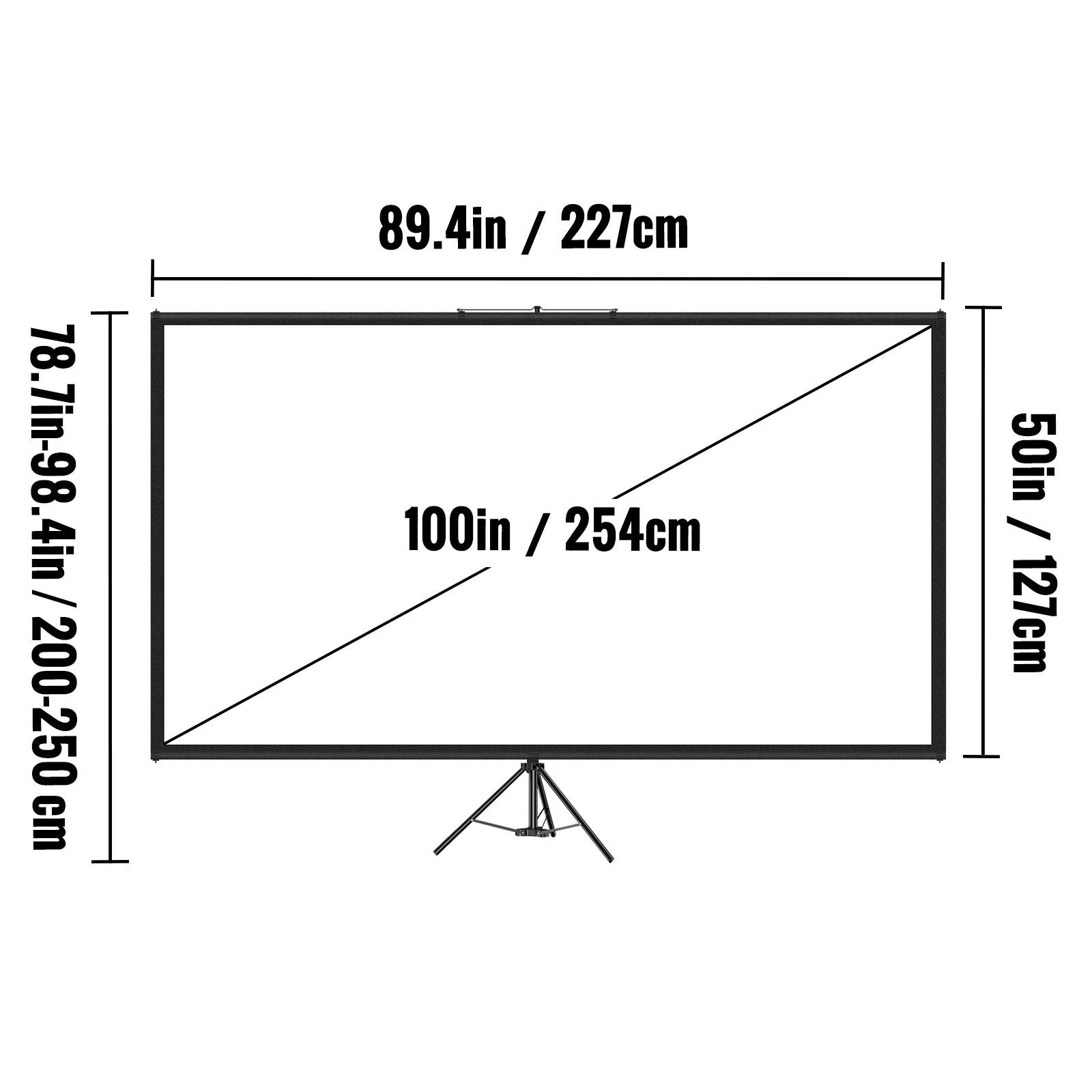 TFV Tripod Projector Screen with Stand